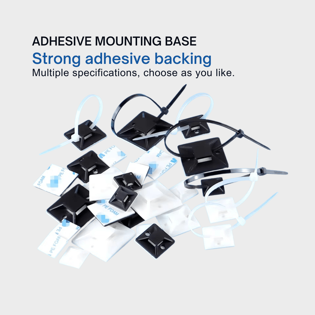 Self Adhesive Cable Zip Tie Mounts