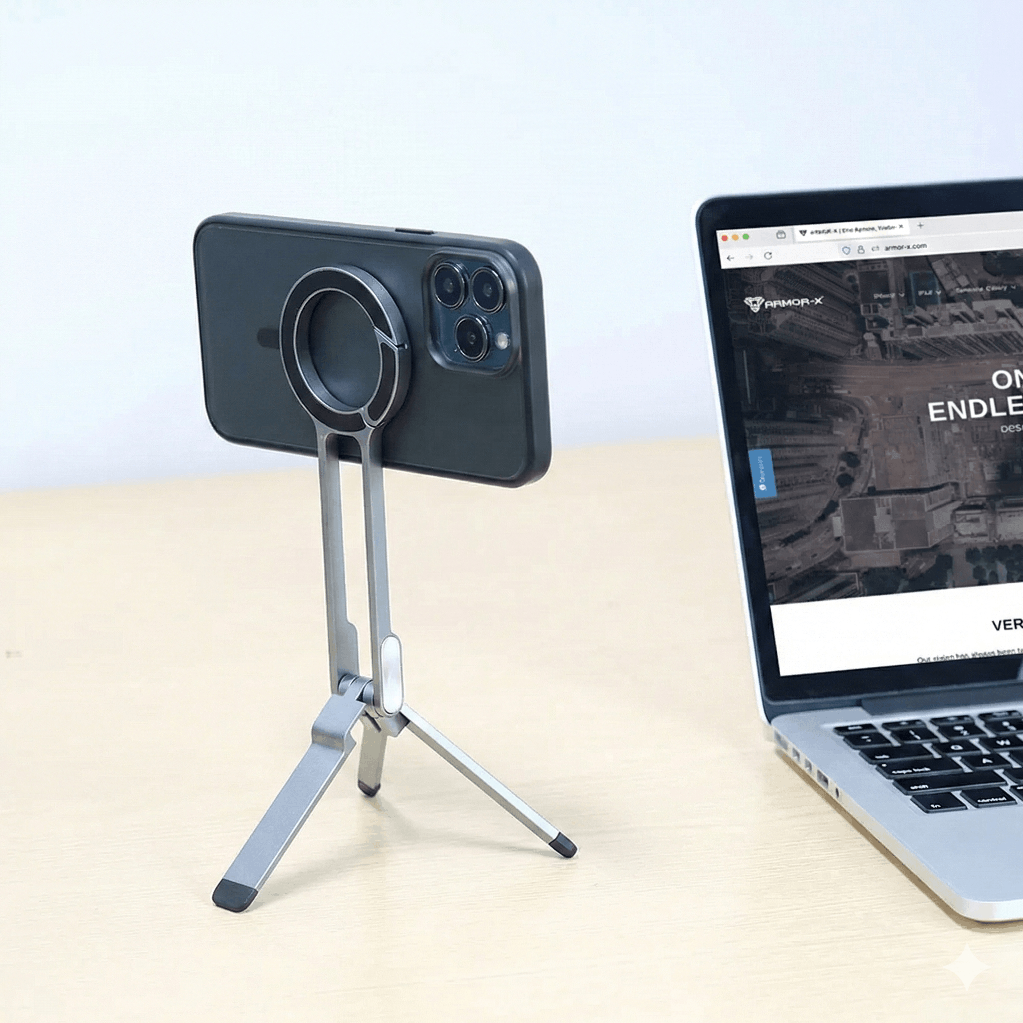 Carabiner Magnetic Phone Stand