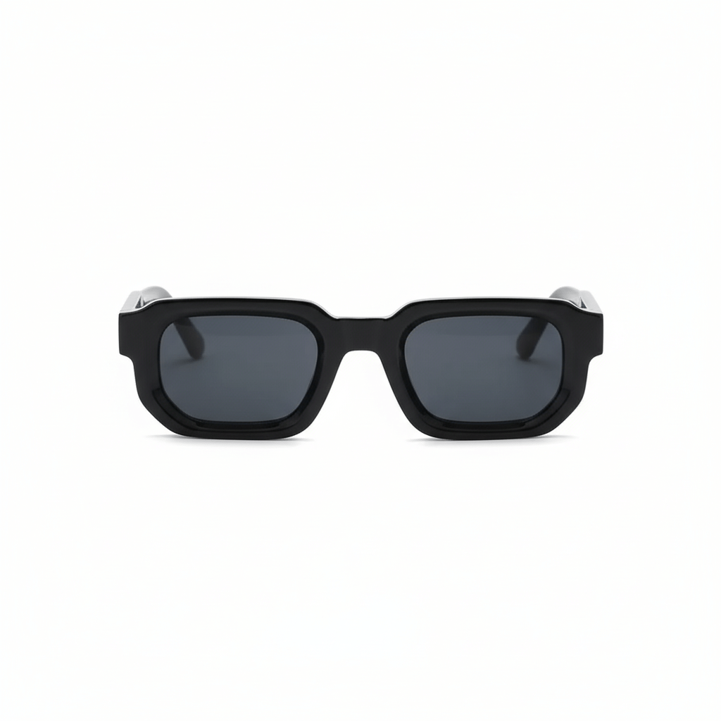 Modern Square Luxe Sunglasses - Black