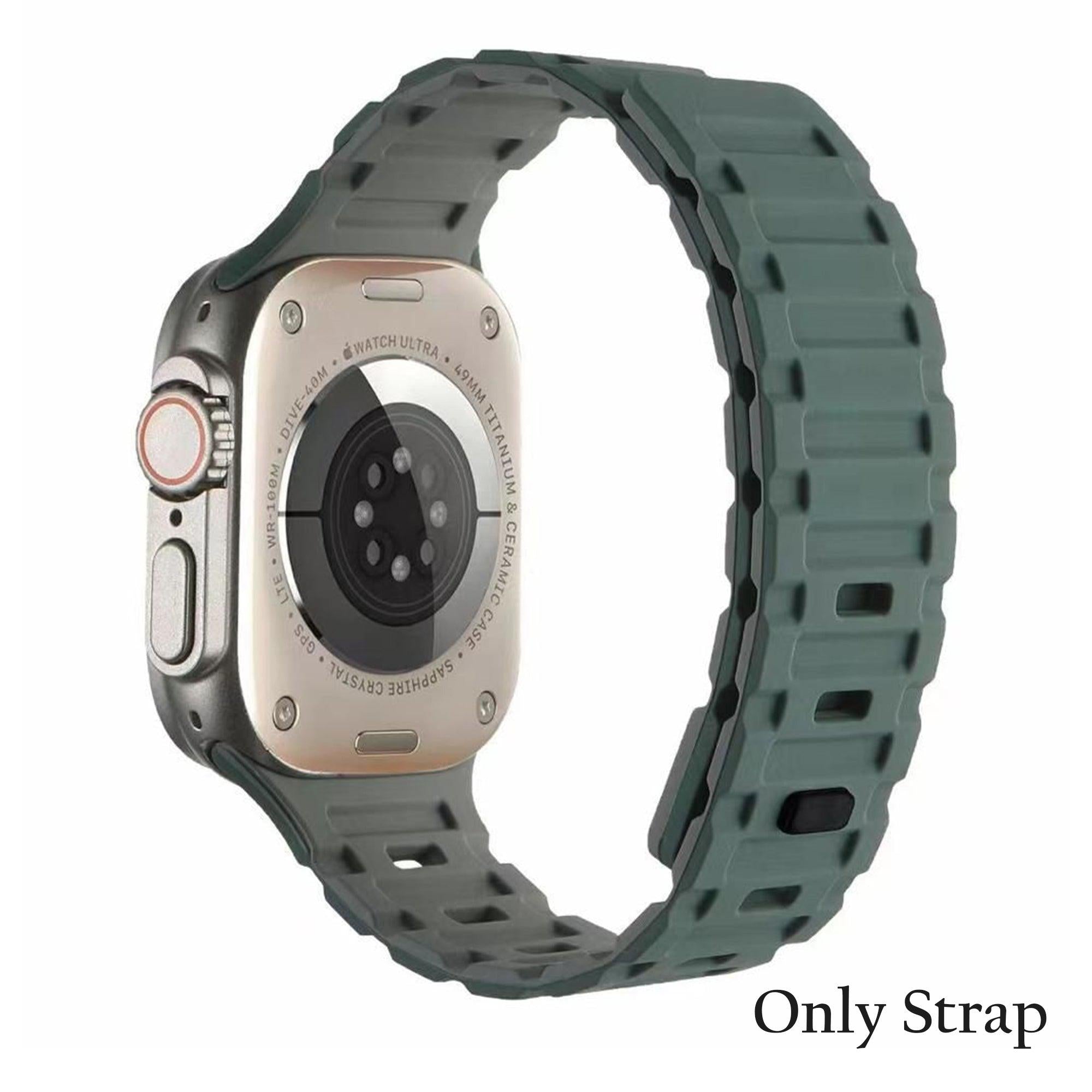 Premium Silicone Magnetic Strap For Apple Watch