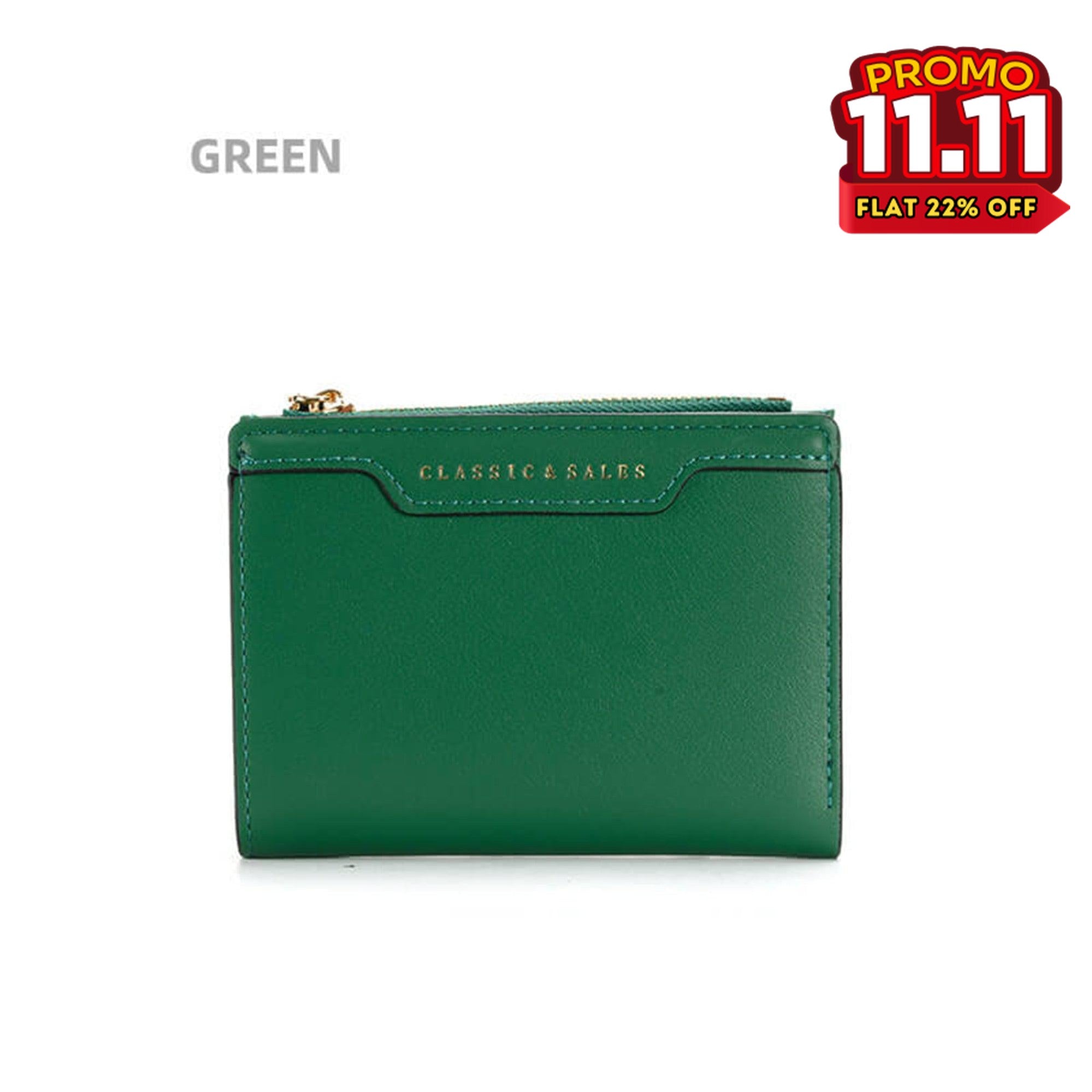 Women's Leather Compact Wallet-DIVERSITY