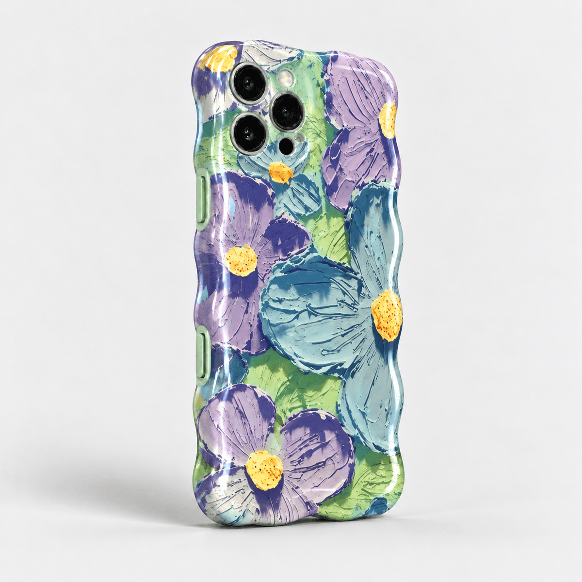 Flower Pattern iPhone Case - Green