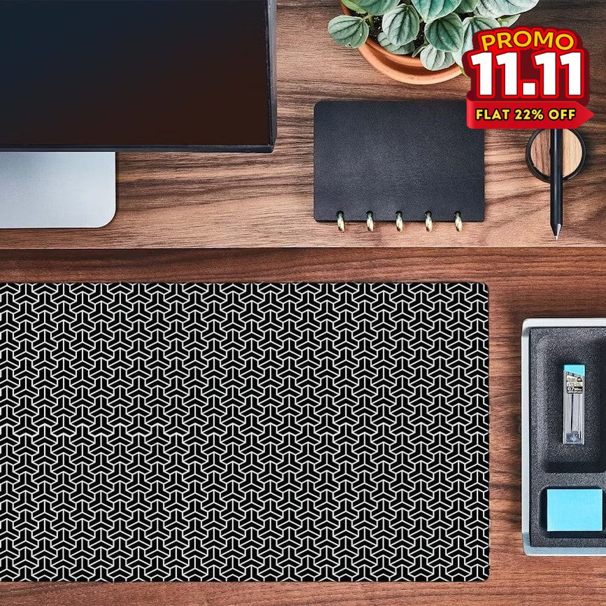 Printed Desk Mat - Triangular Pattern-DIVERSITY