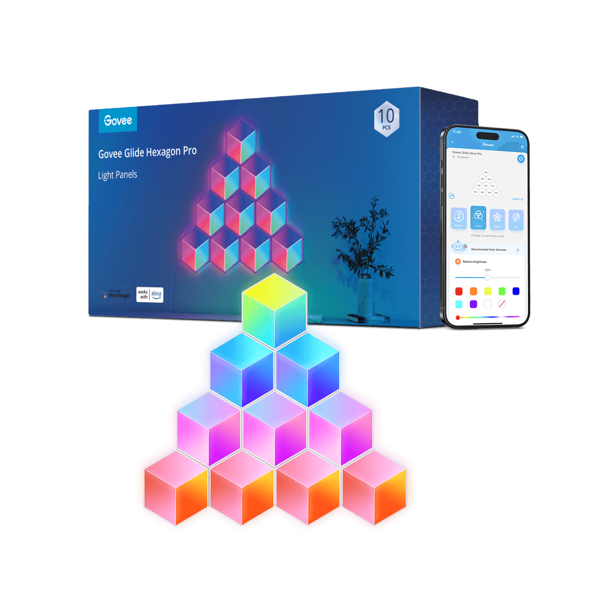 Govee Glide Hexagon Pro RGBIC Light Panel Kit