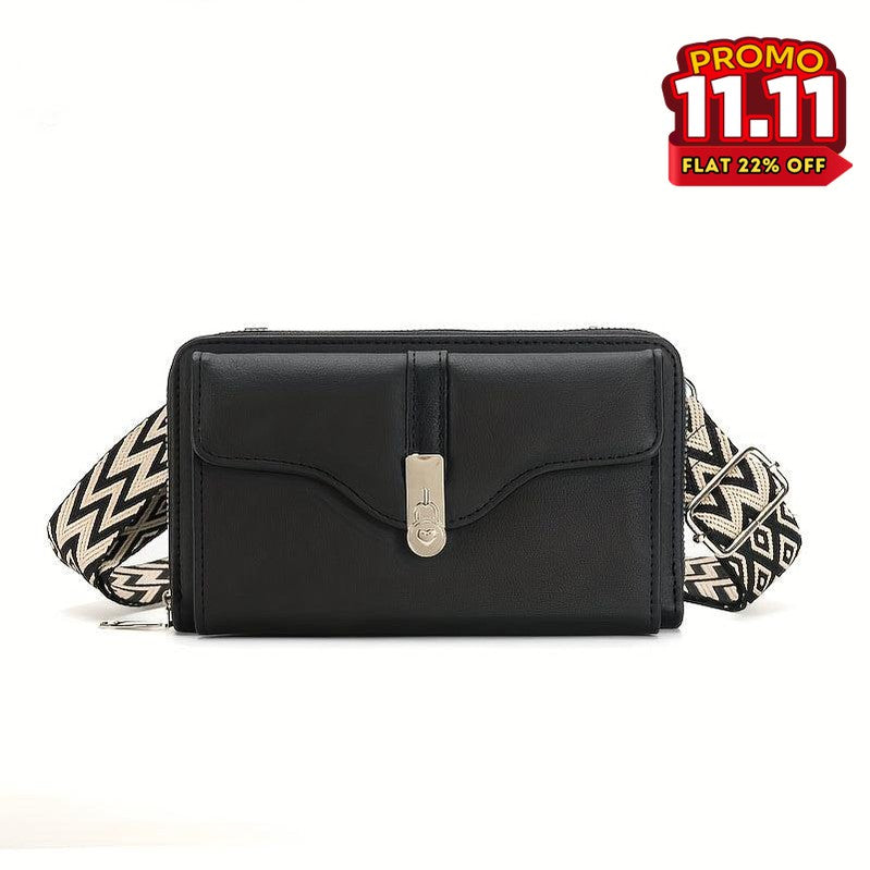 Classic Leather Crossbody Wallet Bag-DIVERSITY