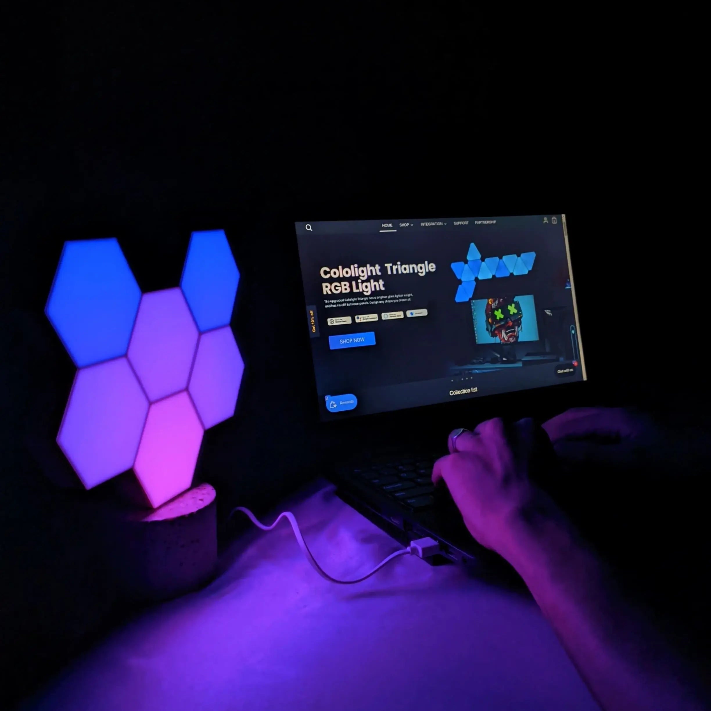 COLOLIGHT Hexagon 10 PCS Light Kit