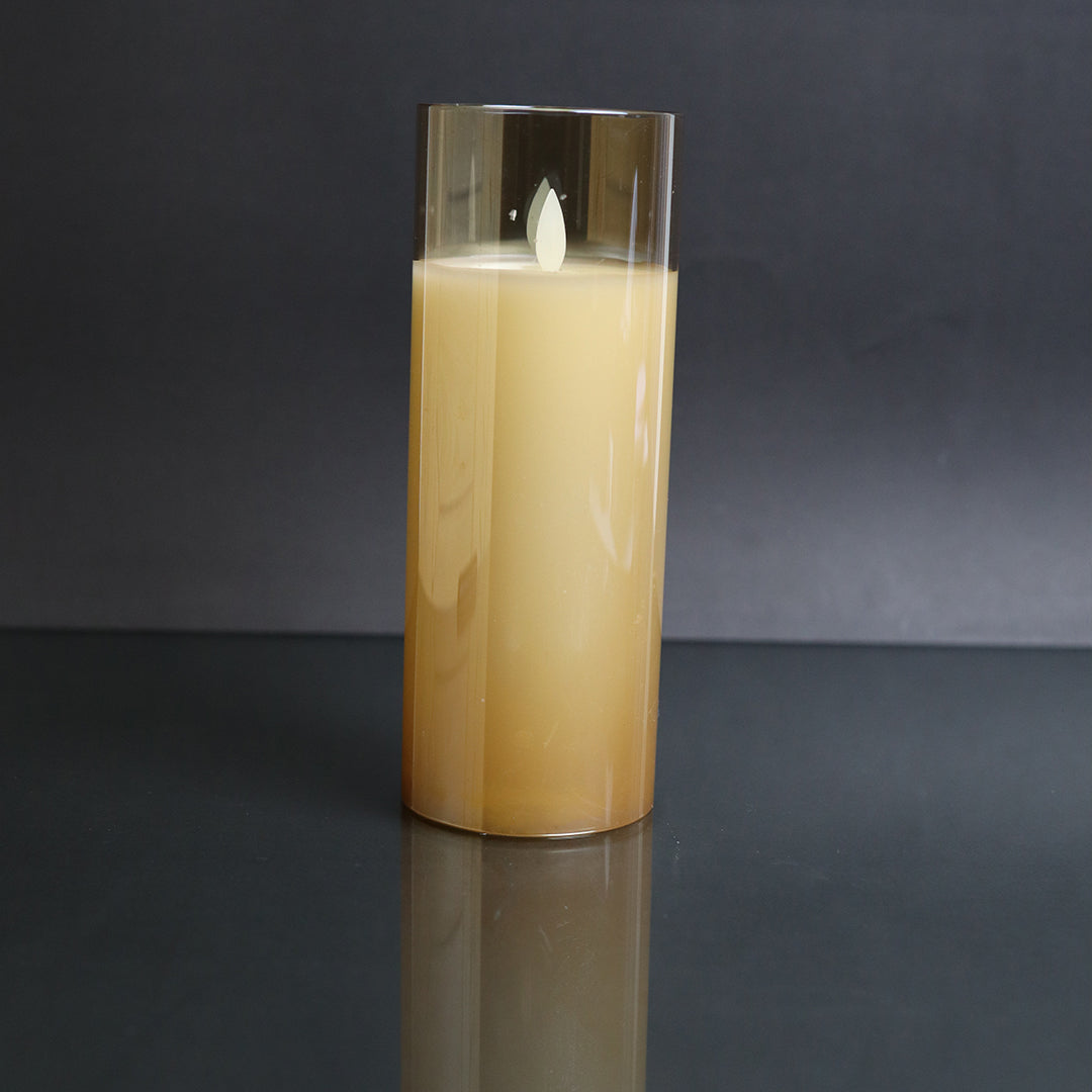 LED Glass Candle
