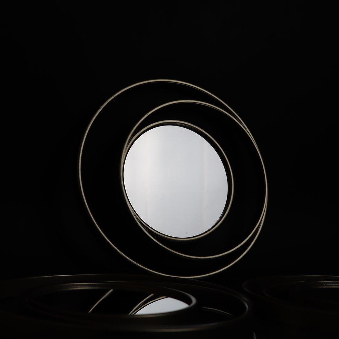 Golden Circle Mirror Set - 3 PCS