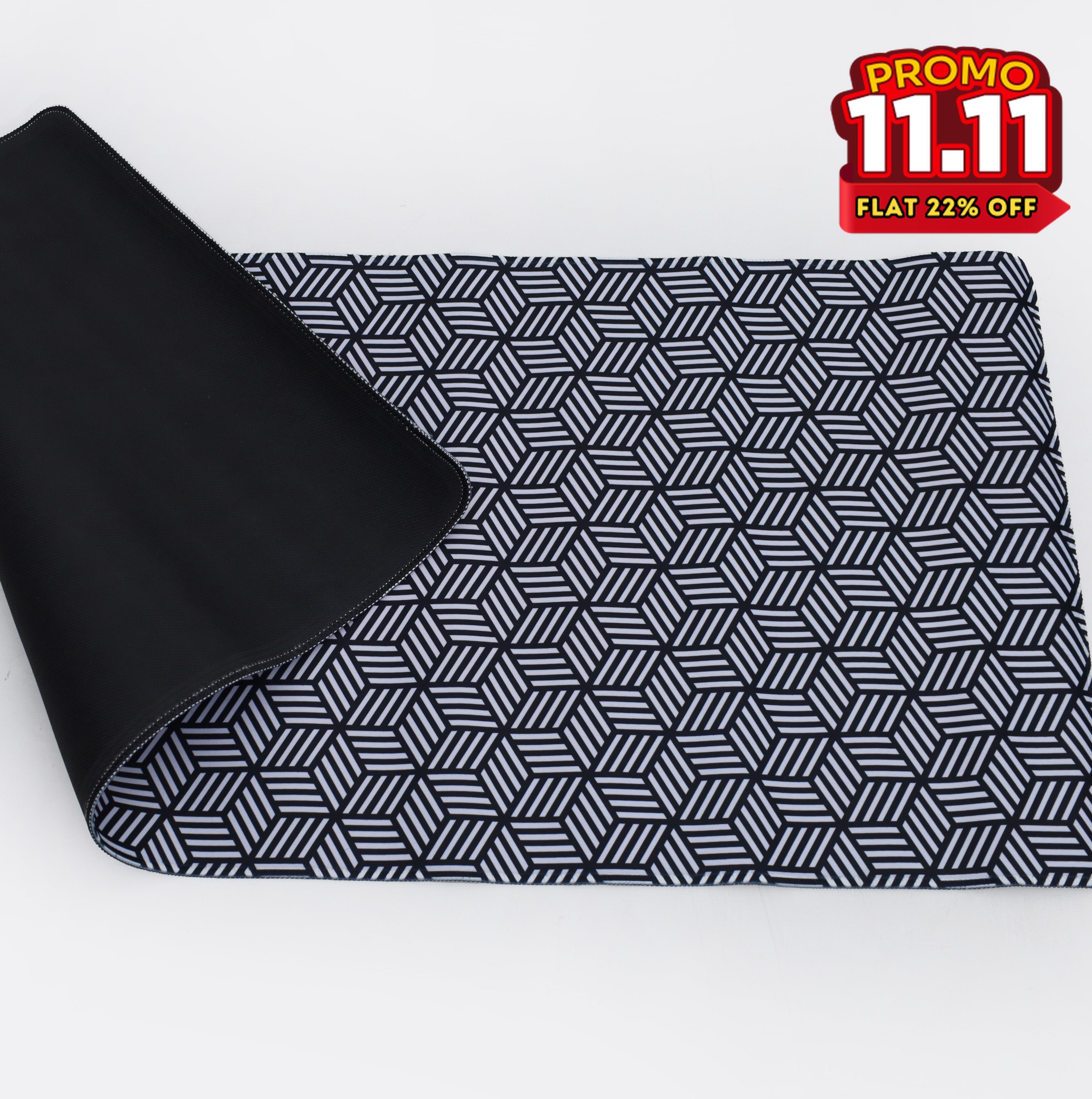 Printed Desk Mat - Hexagon Pattern-DIVERSITY