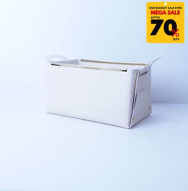 Faux Leather Nordic Storage Basket-DIVERSITY