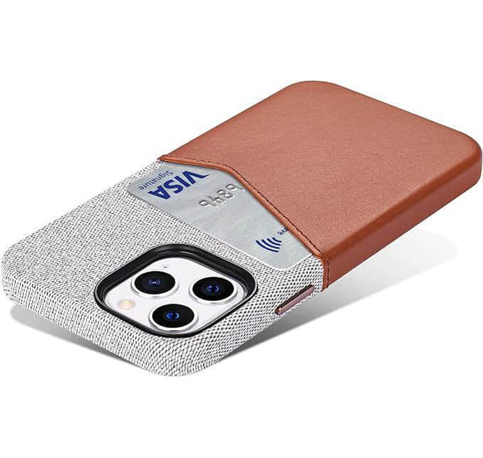 Textured Leather Card Holder iPhone Case-DIVERSITY