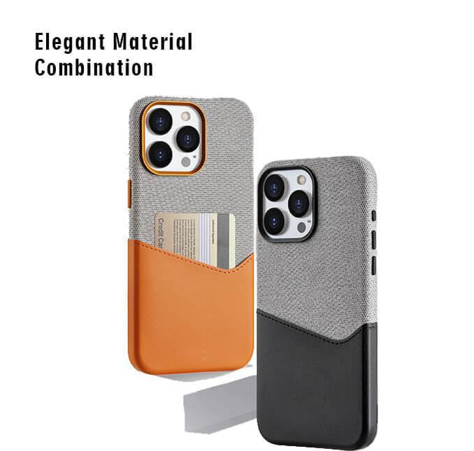 Textured Leather Card Holder iPhone Case-DIVERSITY