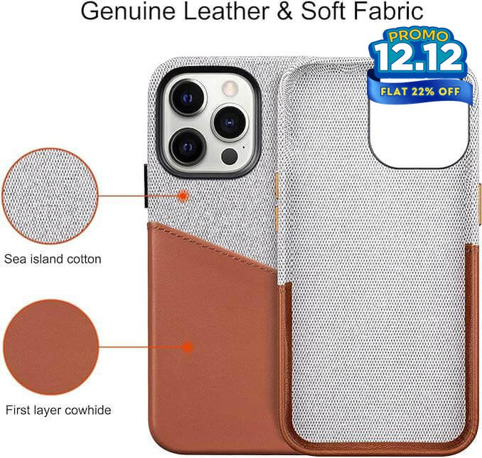 Textured Leather Card Holder iPhone Case-DIVERSITY