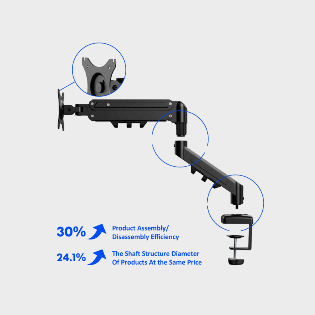 Flexispot Essentails Single Monitor Arm for 17 to 32 Inch Screens