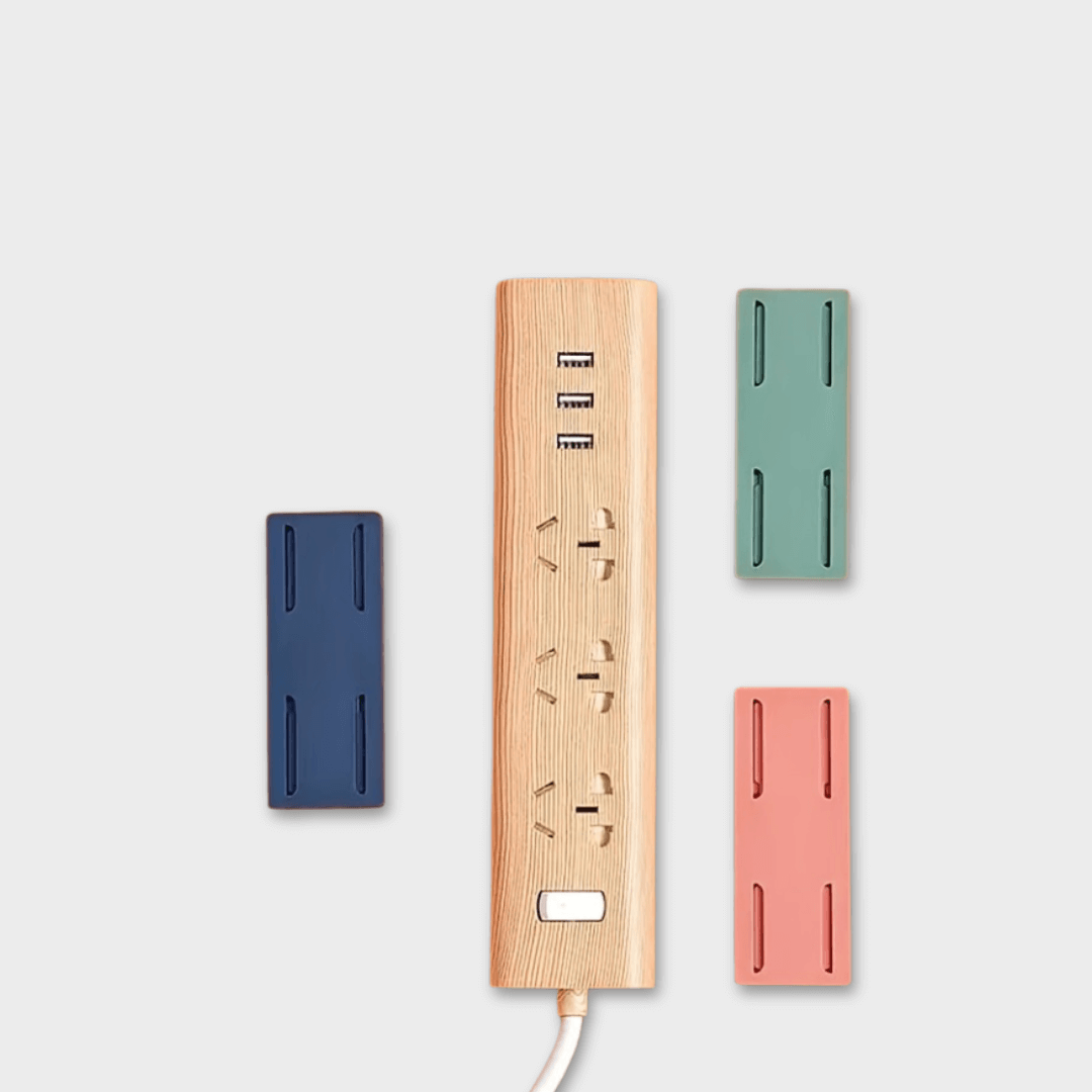 Ultra-Strong Self-Adhesive Wall Mount Socket Strip