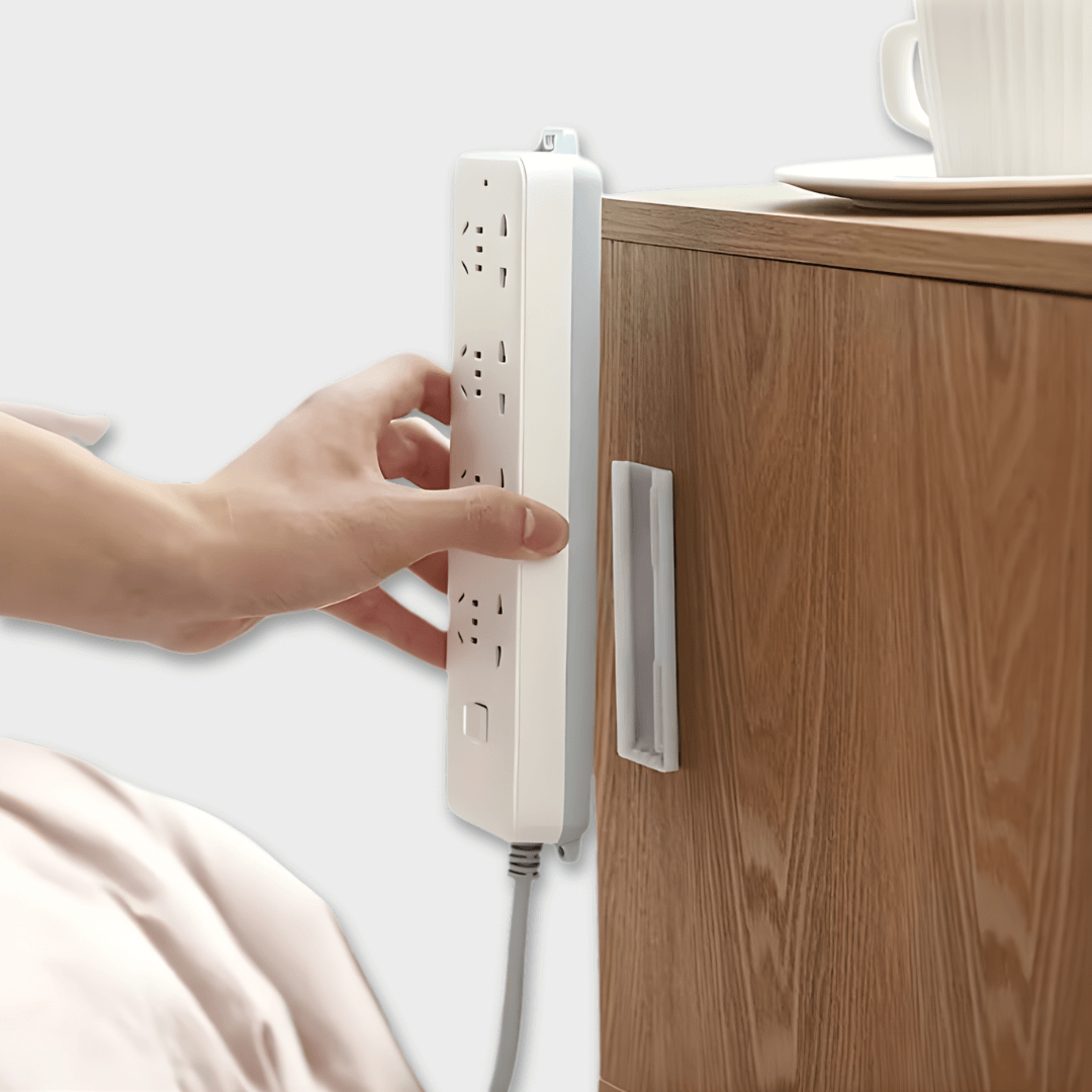 Ultra-Strong Self-Adhesive Wall Mount Socket Strip
