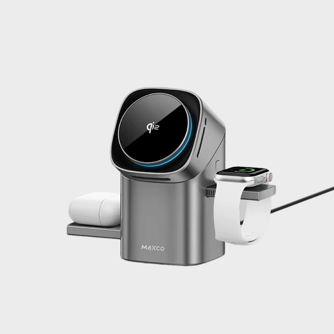 MAXCO 3 in 1 Rotating Wireless Charger - MW15