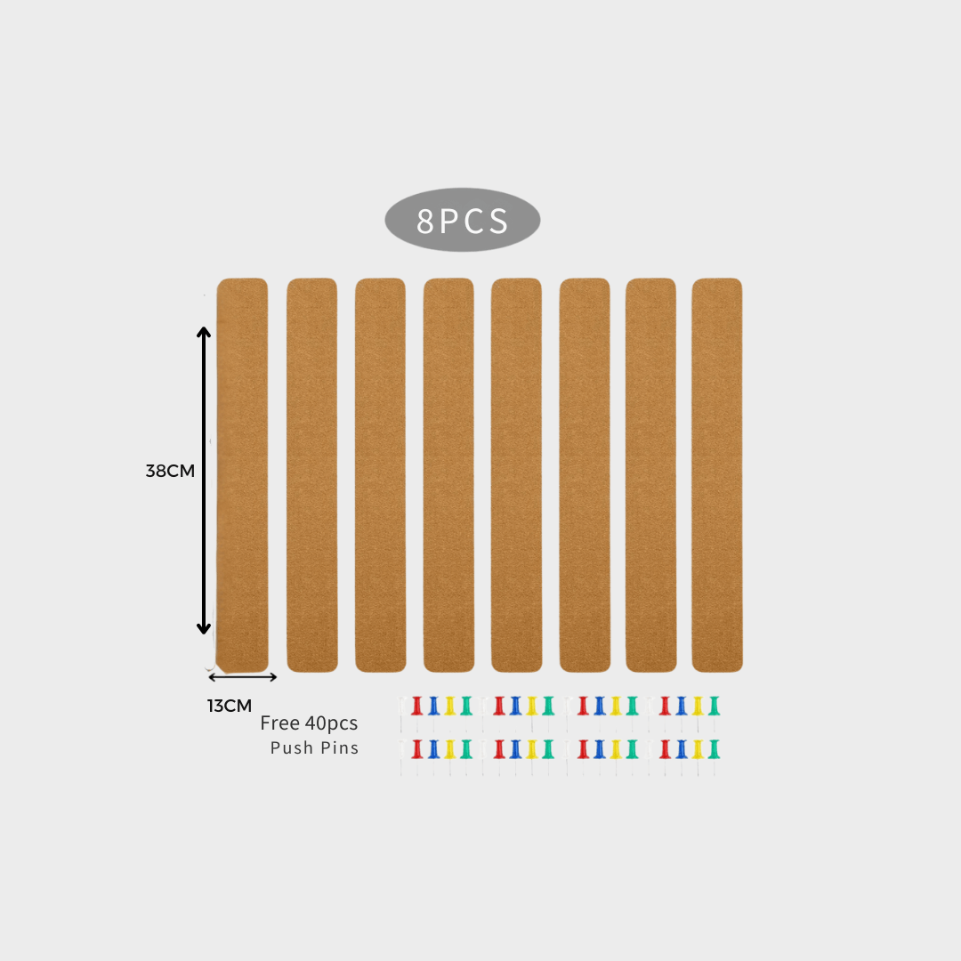 Self-Adhesive Long Cork Board Strips