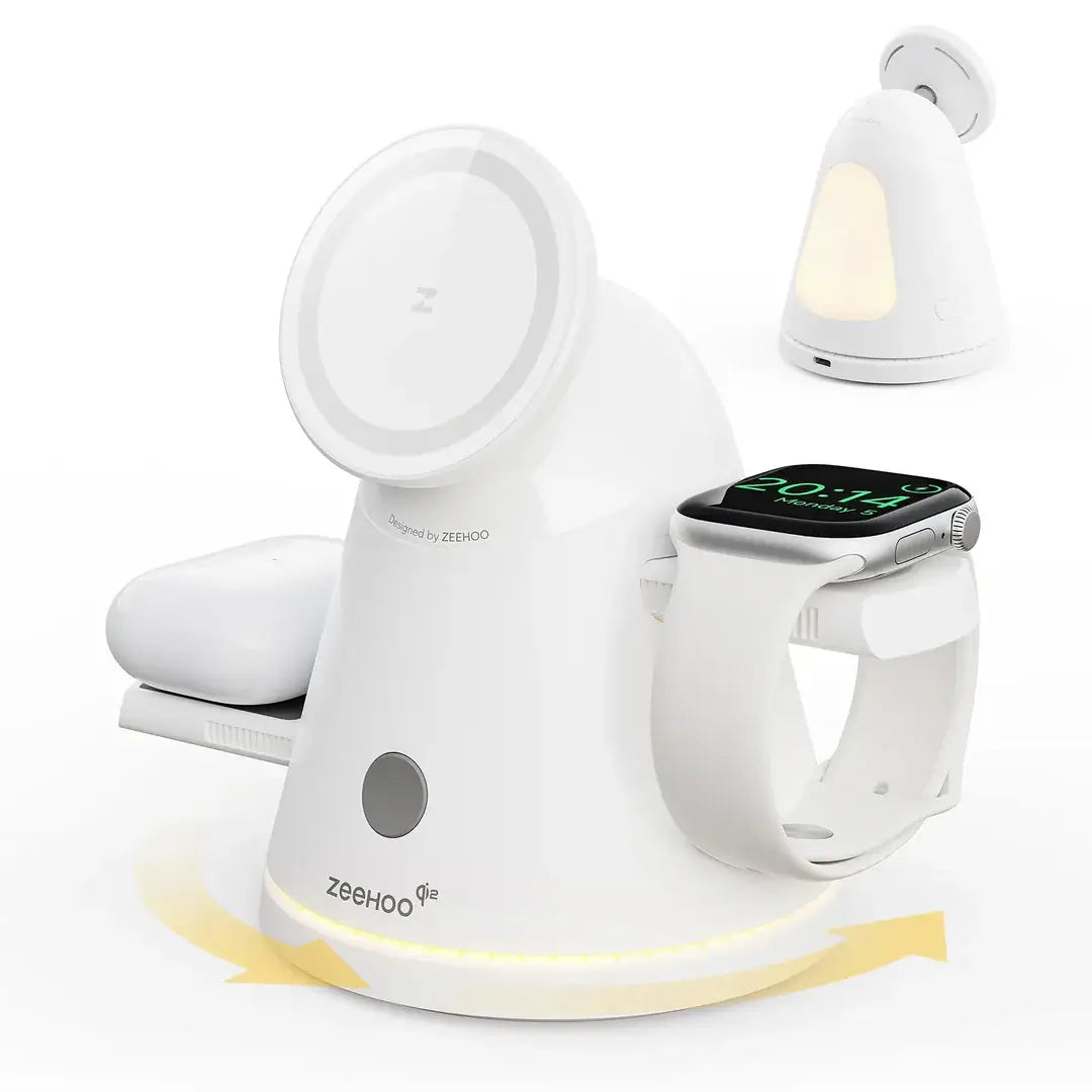 ZEEHOO LuminoCore 4-in-1 Wireless Charging Station