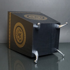Wooden Dustbin & Tissue Box Set - Versace