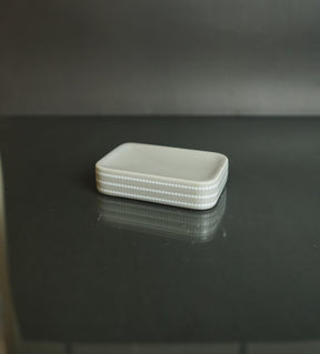 Ceramic Bathroom Set - White Circles