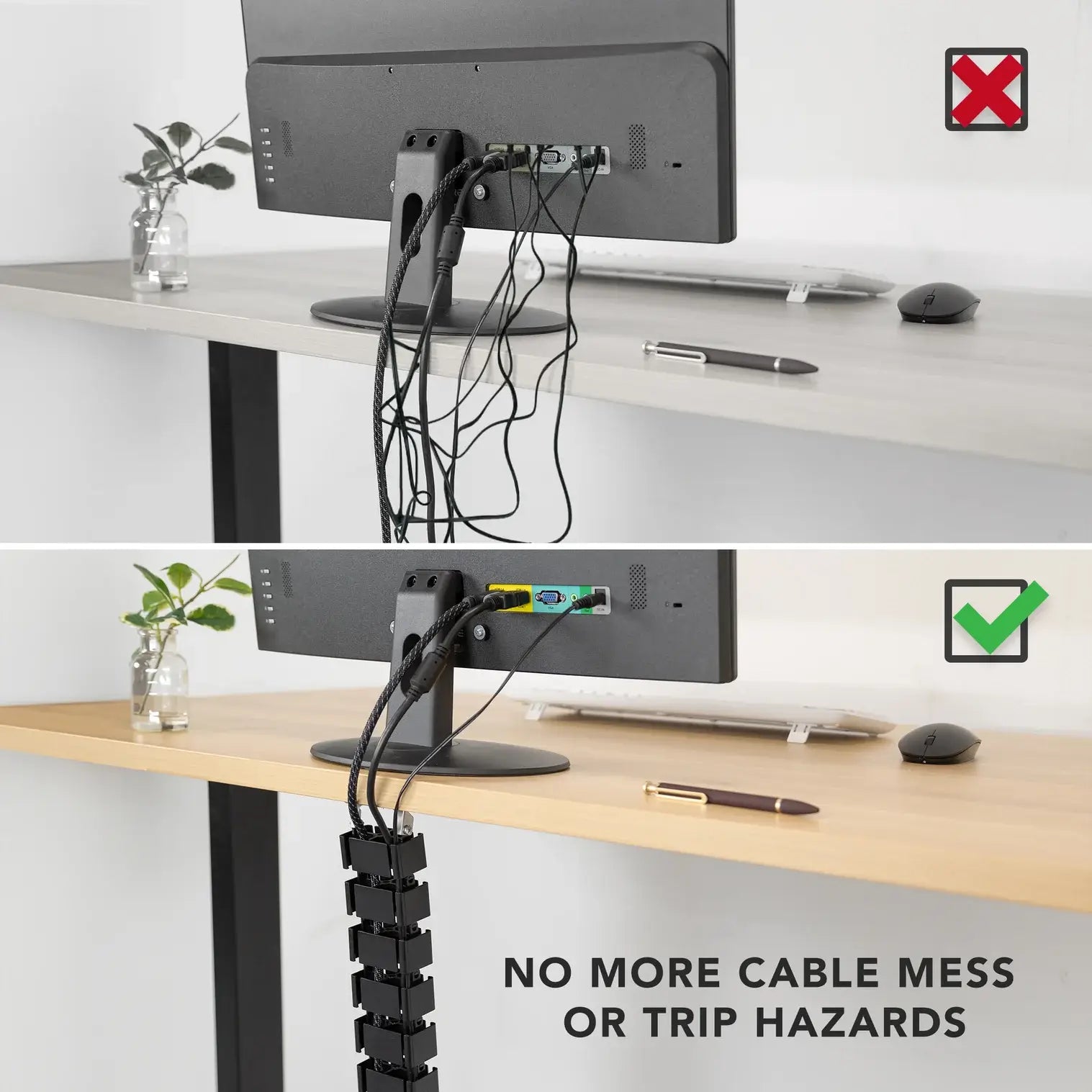 Flexispot Cable Management Spine - Black