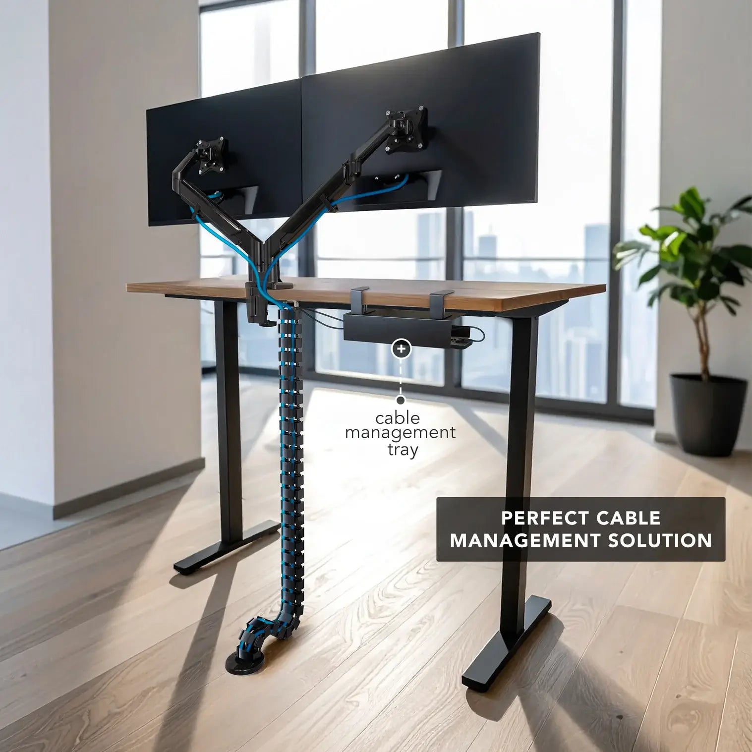 Flexispot Cable Management Spine - Black