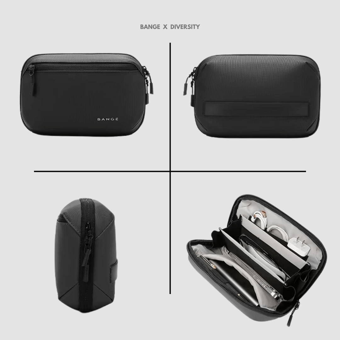 BANGE Multi Layers Tech Storage Bag - Black