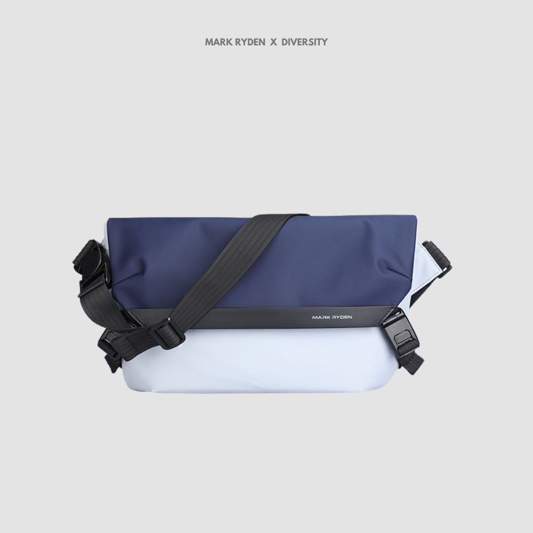 MARK RYDEN - Mailman Sling Bag - Grey Blue