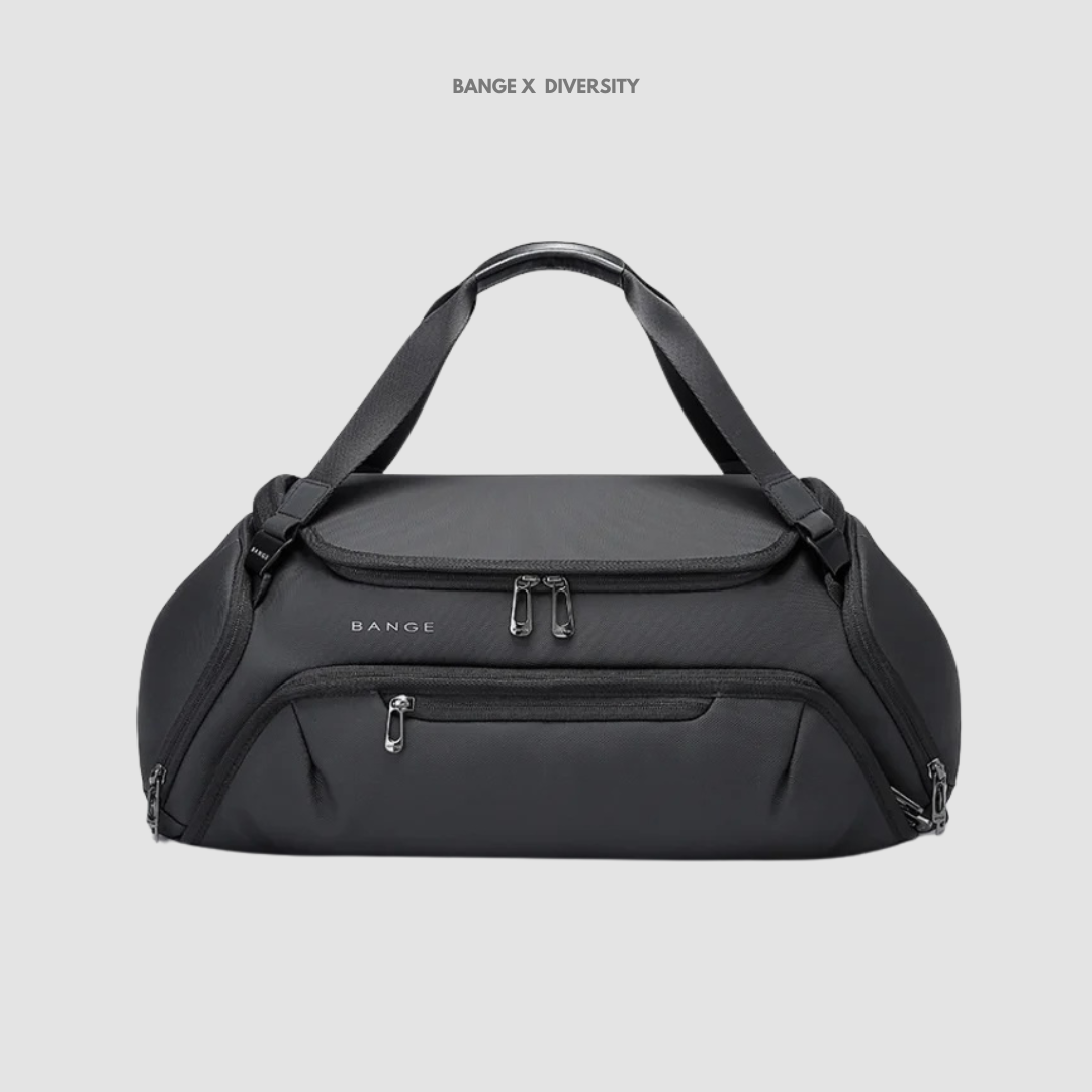 BANGE Storm Duffel Gym Bag - Black