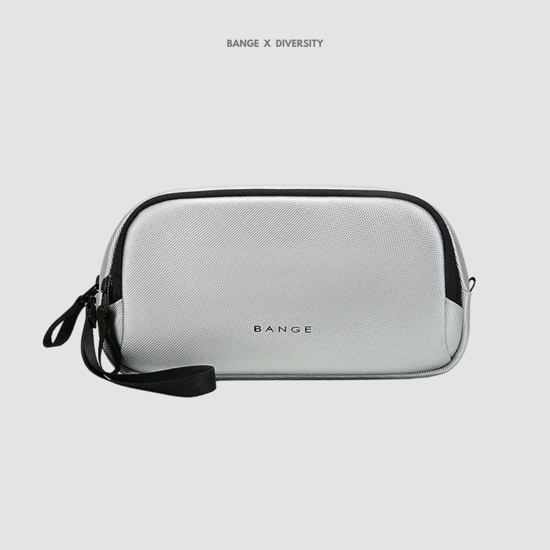 BANGE Tech Pouch Organizer Case - Silver