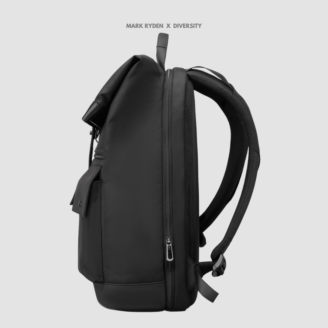 MARK RYDEN - Zoll Rolltop Backpack - Black