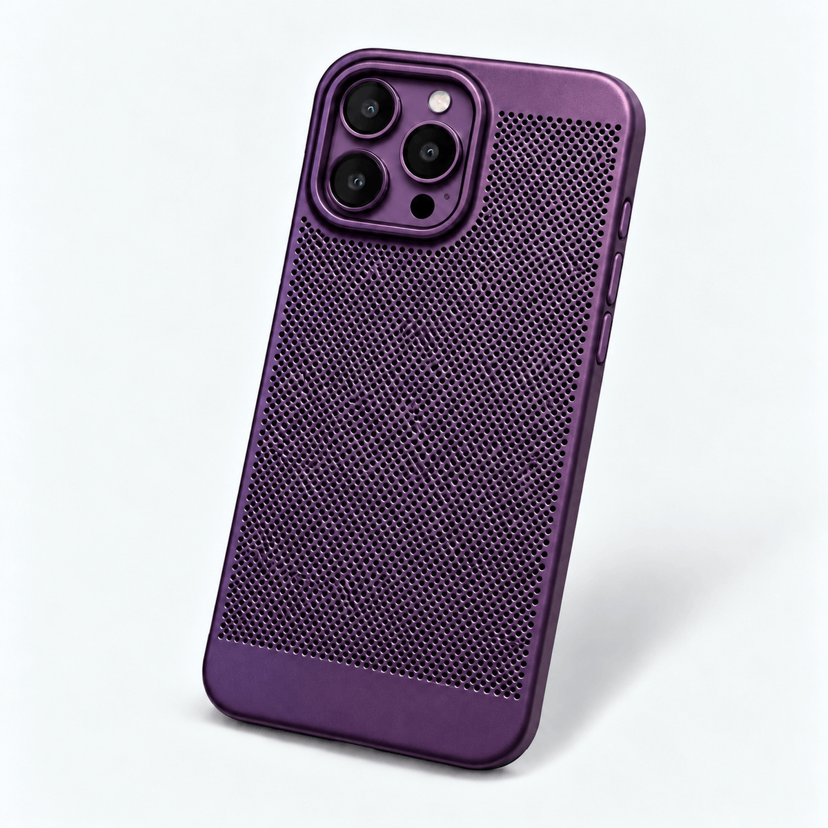 Luxury Breathable Mesh Phone Case - Dark Purple