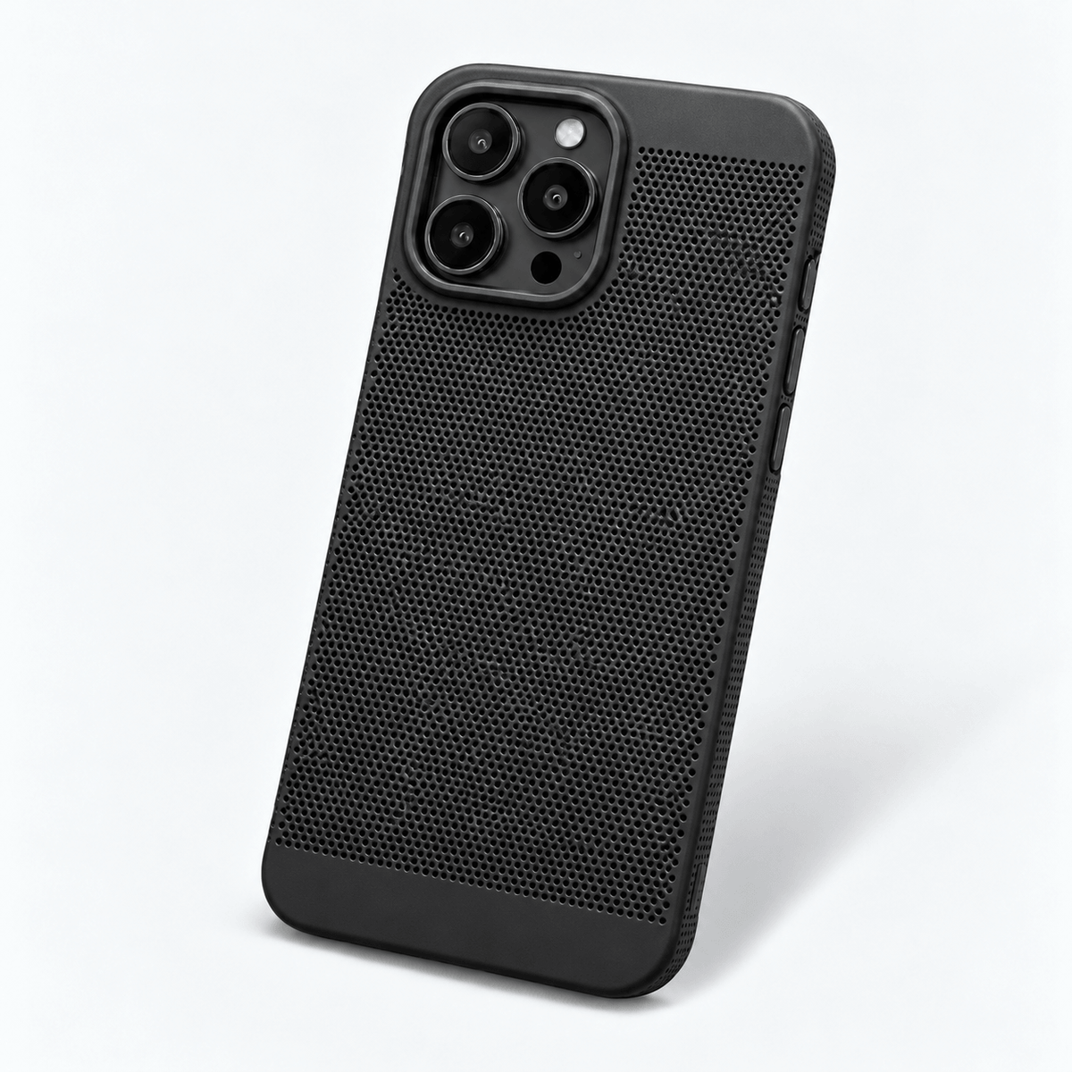Luxury Breathable Mesh Phone Case - Black