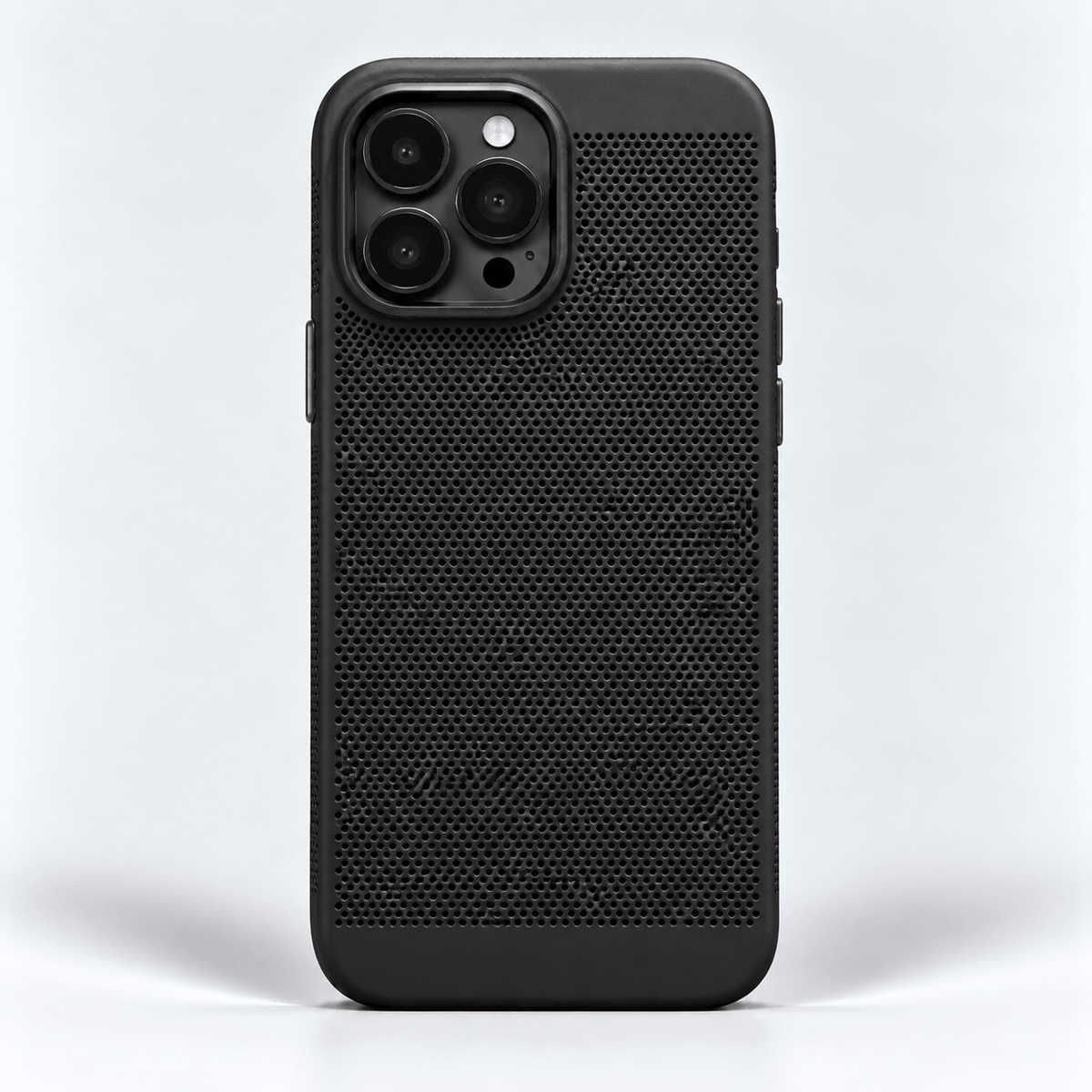 Luxury Breathable Mesh Phone Case - Black