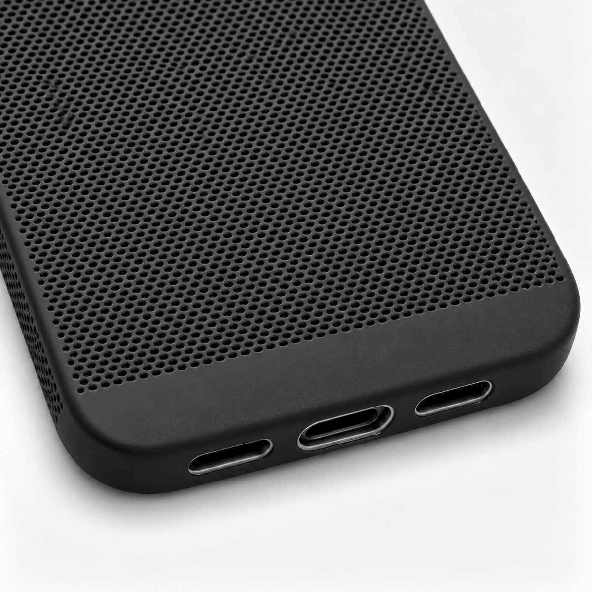Luxury Breathable Mesh Phone Case - Black