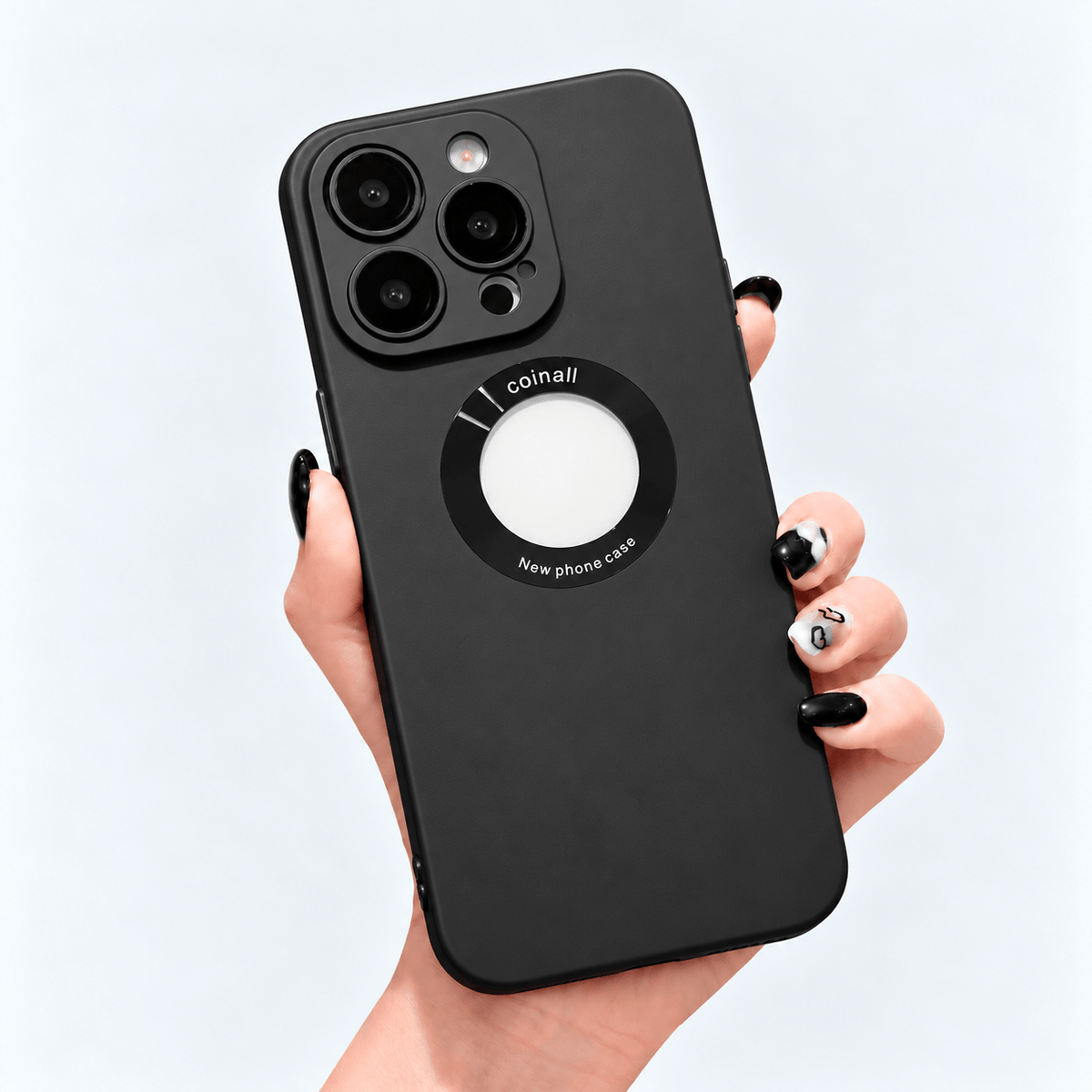 Matte Black Silicone iPhone Case