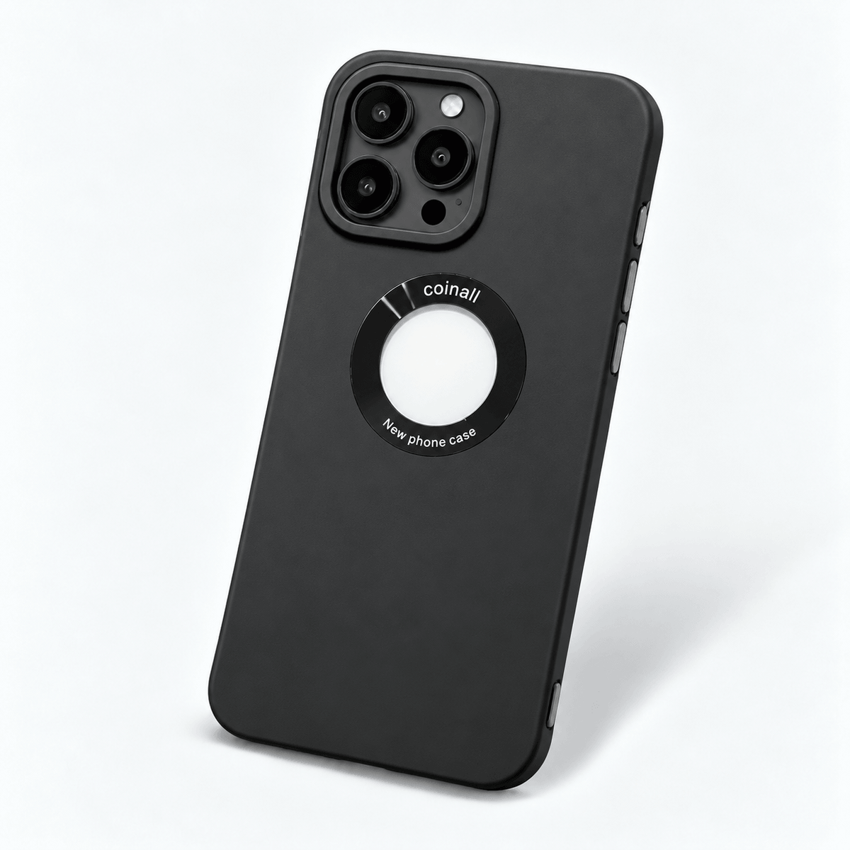 Matte Black Silicone iPhone Case