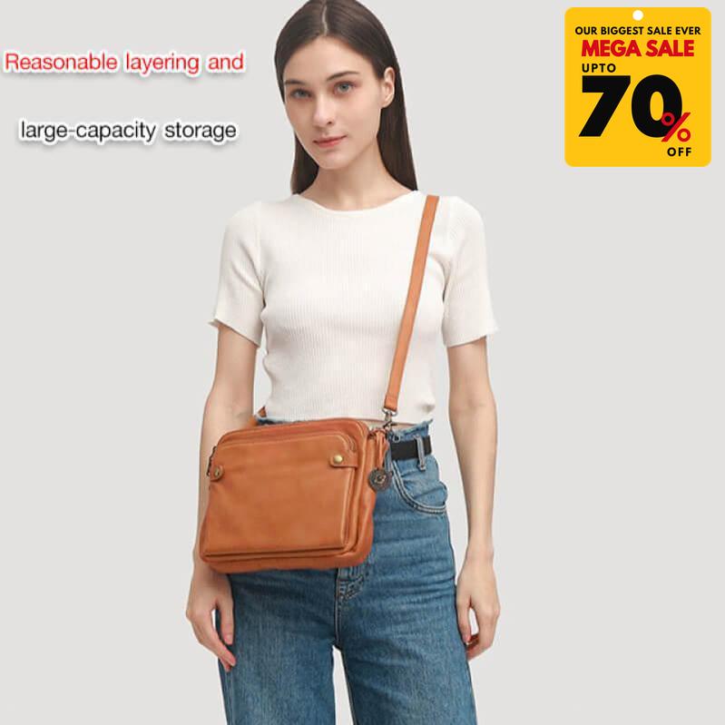 Vintage 3 Layer Leather Bag-DIVERSITY