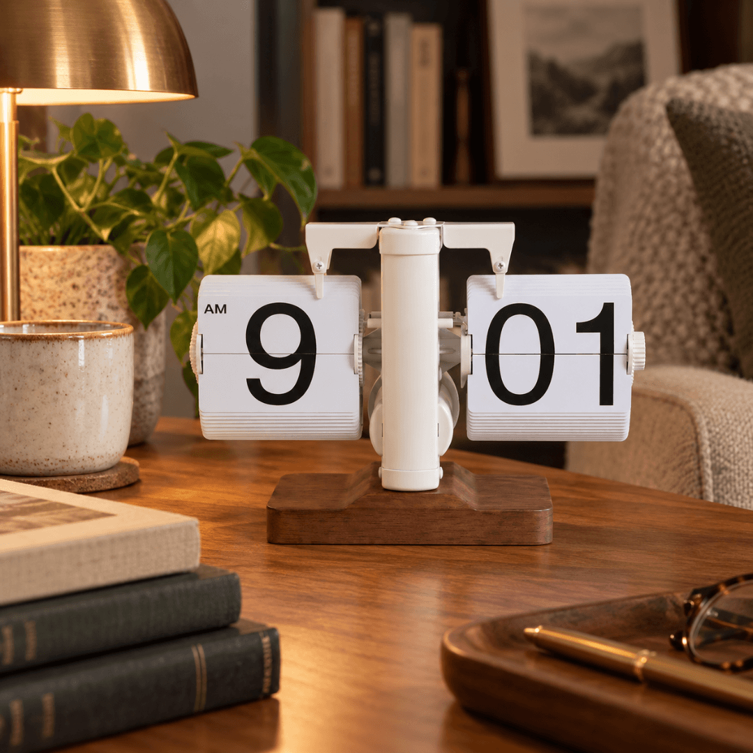#Color_Full White - Convex Wooden Base
