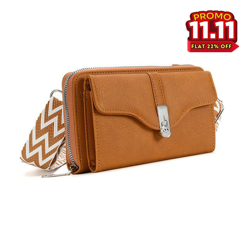 Classic Leather Crossbody Wallet Bag-DIVERSITY