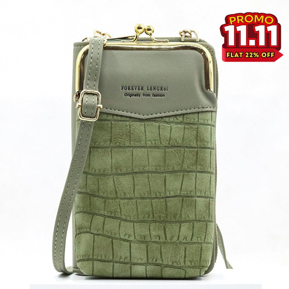 Women Multi-Purpose Crossbody Crocodile Bag-DIVERSITY