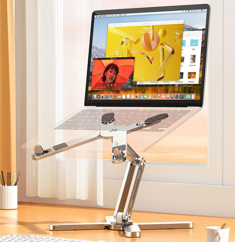 Aluminum Alloy 360 Rotating Laptop Stand