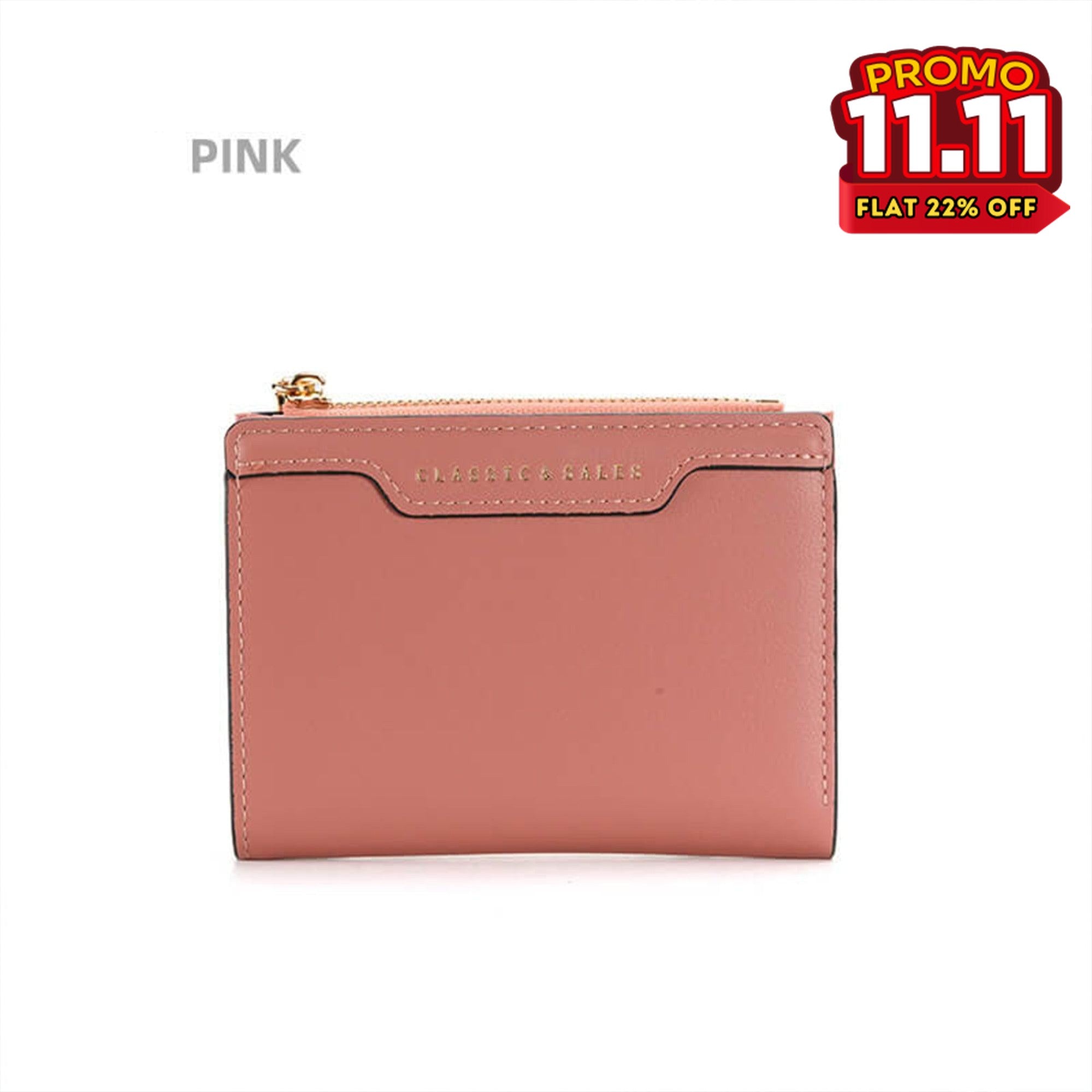 Women's Leather Compact Wallet-DIVERSITY