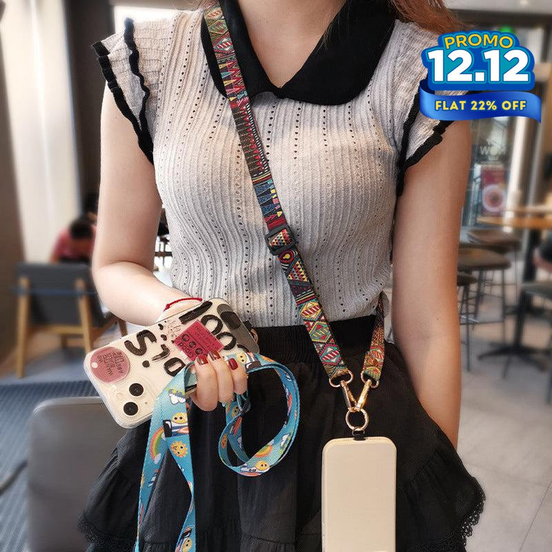 Retro Pattern Lanyard Straps For Phone Case-DIVERSITY