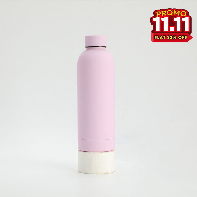 Matte Water Bottle - Light Pink