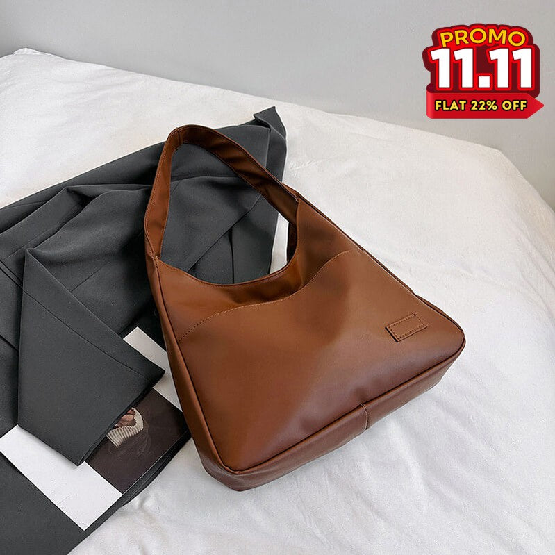 Faux Leather Tote Bag-DIVERSITY