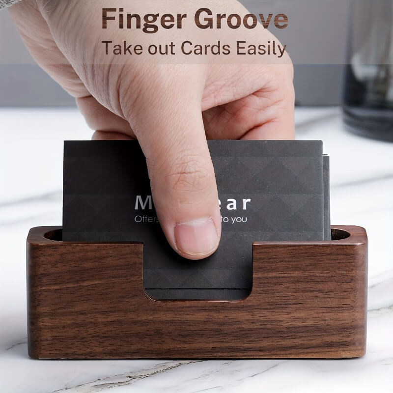 Minimalist Wooden Business Card Holder