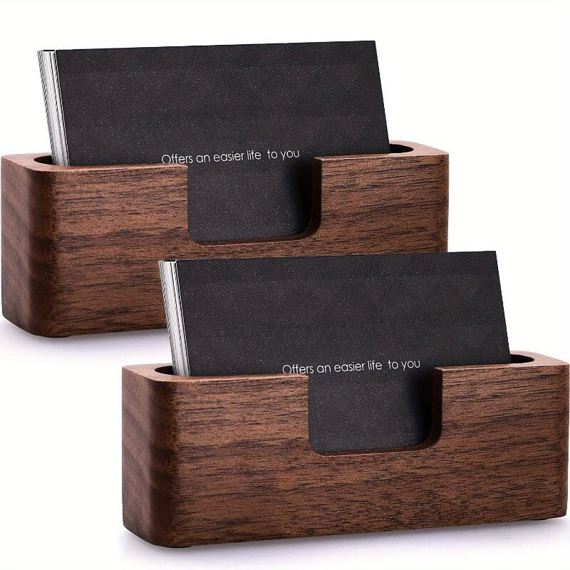 Minimalist Wooden Business Card Holder