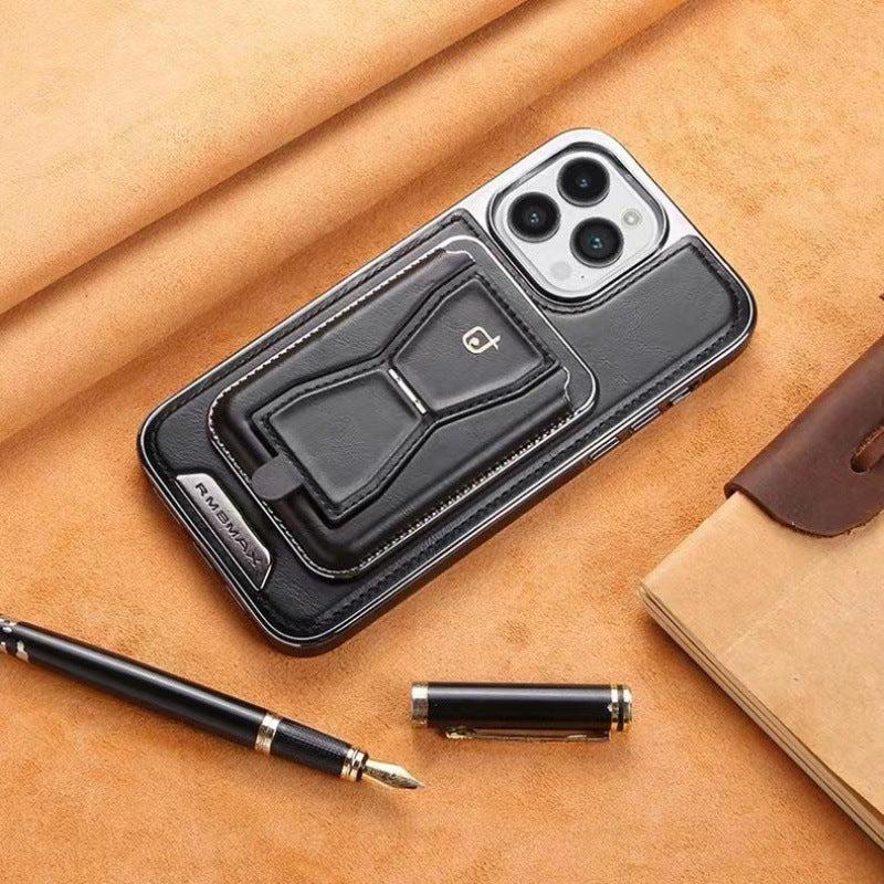 Premium Leather iPhone Case with Detachable Card Holder
